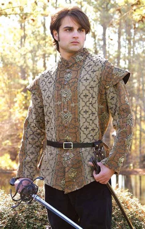 formal medieval clothing.